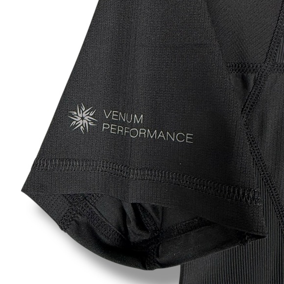 Venum G-Fit Air Rashguard Shirt Men's LG Black Short Sleeve MMA BJJ Compression - Picture 3 of 11